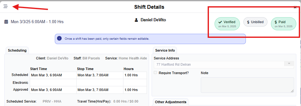 2503_shift details statuses and audit log