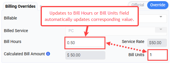 Billing Overrides