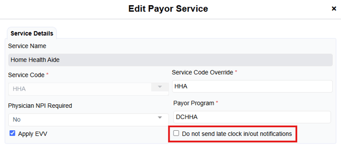 Late Clock in_out notifications edit service