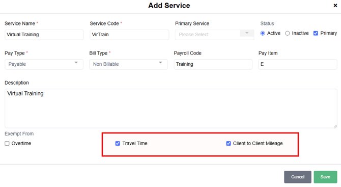 Service Exclusions