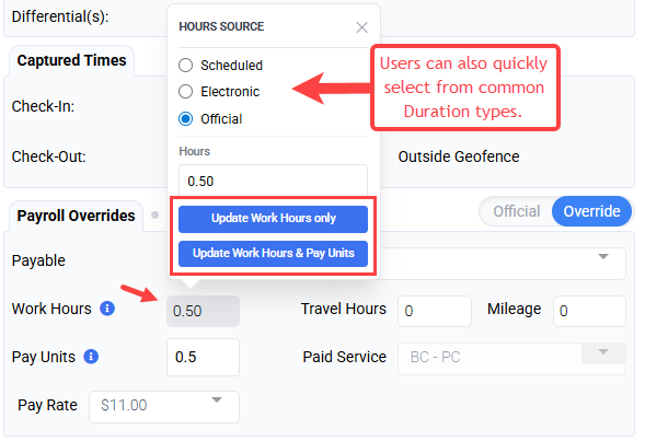 payroll overrides 2